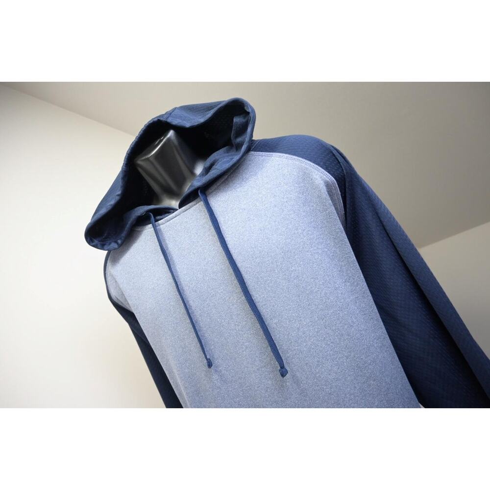 Reebok Hoodie Pull Over Fleece Long Sleeve‎ Blue Athletic Mens 4XL